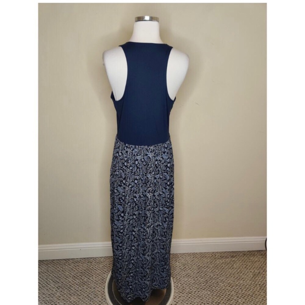 LOFT Backless Dress in Navy Blue